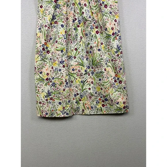 Cottagecore Petite Sophisticate Women 2P White Floral Sleeveless Sheath Dress - Picture 7 of 9